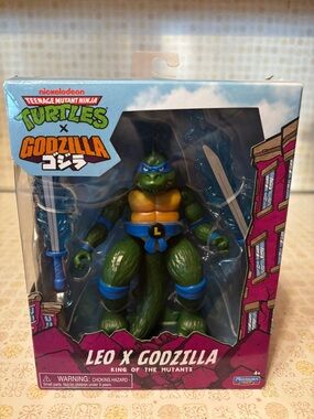 TMNT Teenage Mutant Ninja Turtles X Godzilla Leo X Godzilla Playmates 2025